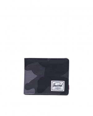 Мужской складной кошелек из серой камуфляжной ткани , темно-серый Herschel
