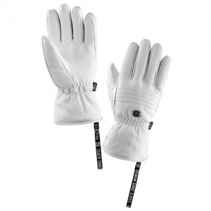 Перчатки сноубордические, горнолыжные мужские - premium white, размер M Bonus Gloves. Цвет: белый