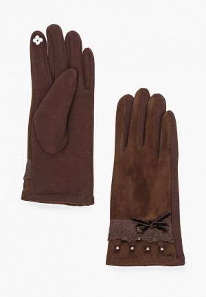 Перчатки Pur. Цвет: коричневый