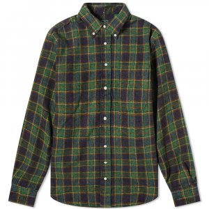 Твидовая рубашка в клетку на пуговицах , зеленый Gitman Vintage