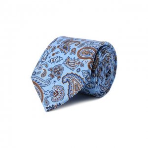 Комплект из галстука и платка Canali. Цвет: синий