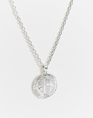 Ожерелье с медальоном -Серебряный Chained & Able