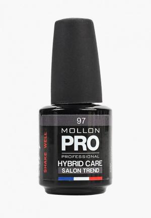 Гель-лак для ногтей Mollon Pro HYBRID CARE SALON TREND UV/LED 12 мл, №097. Цвет: серый