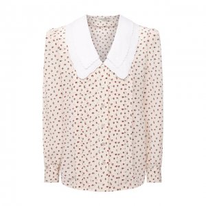 Шелковая блузка Alessandra Rich. Цвет: разноцветный
