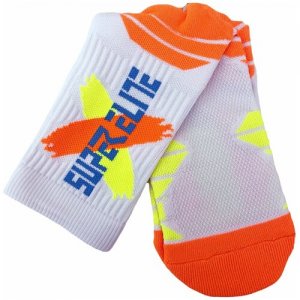 Носок спортивный длинные Super elite X-Socks. Цвет: желтый/оранжевый/белый
