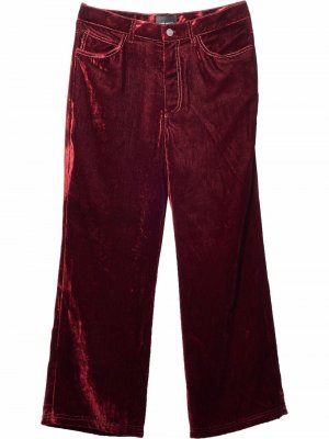 Бархатные брюки прямого кроя Marc Jacobs. Цвет: розовый