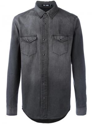 Джинсовая рубашка с карманами Blk Dnm. Цвет: серый