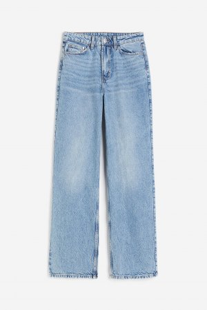 Широкие ультравысокие джинсы H&M