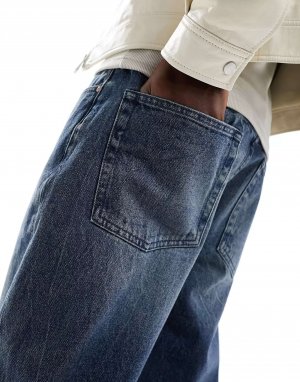Темно-синие прямые джинсы Asos