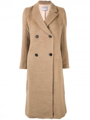 Двубортное пальто Paul & Joe. Цвет: коричневый