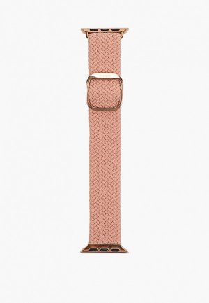 Ремешок для часов Uniq Apple Watch 41/40/38 мм Aspen плетеный из волокна Weavex. Цвет: розовый