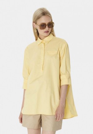 Рубашка Tara Jarmon. Цвет: желтый