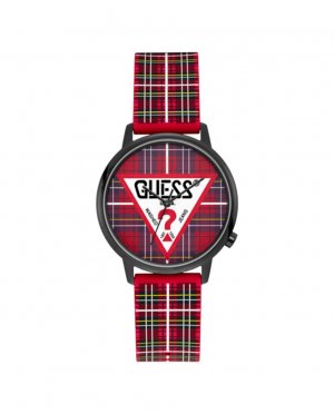 Часы-унисекс Originals V1029M2 из силикона и красным ремешком , красный Guess
