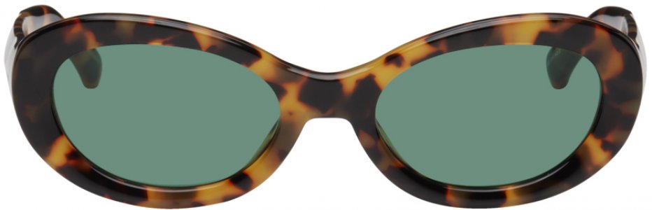 Черепаховые солнцезащитные очки Linda Farrow Edition 211 C2 Dries Van Noten