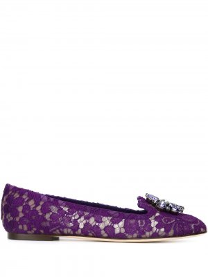 Слиперы Vally Dolce & Gabbana. Цвет: фиолетовый