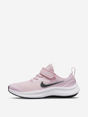 Кроссовки для девочек Star Runner 3, Розовый Nike. Цвет: розовый