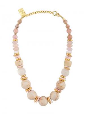 Ожерелье Quarry Lizzie Fortunato Jewels. Цвет: розовый