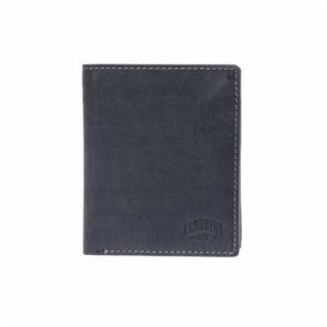 Бумажник , фактура гладкая, черный, коричневый KLONDIKE 1896. Цвет: черный