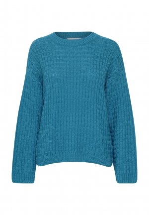 Вязаный свитер MIT ABGESETZTEN SCHULTERN , цвет blau b.young