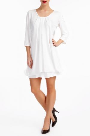 Платье LESARA. Цвет: белый