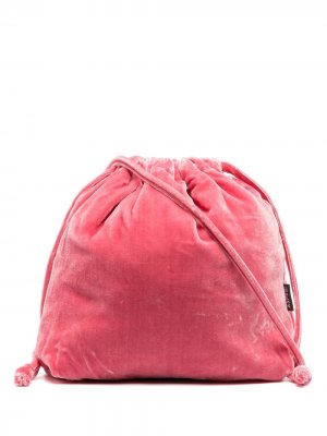 Бархатная сумка с кулиской Aspesi. Цвет: розовый