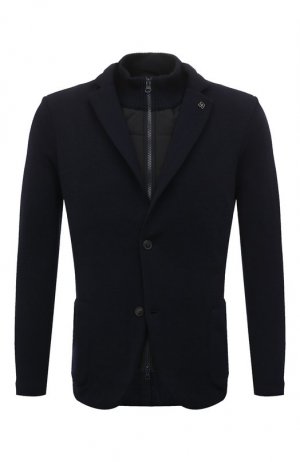 Шерстяной пиджак Gran Sasso. Цвет: синий