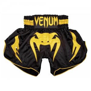 Детские шорты для тайского бокса Bangkok Inferno Venum. Цвет: желтый/черный
