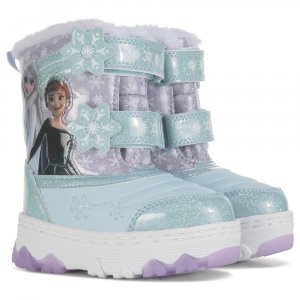 Детские зимние ботинки с подсветкой Light Up для малышей/маленьких детей , синий Frozen