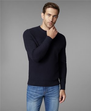 Пуловер трикотажный KWL-0721 DNAVY HENDERSON. Цвет: темно-синий