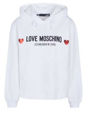 Пуловер Love Moschino, белый MOSCHINO