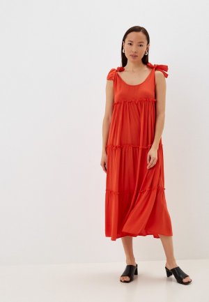 Платье пляжное Trendyol. Цвет: красный
