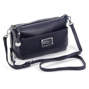 Женская кожаная сумка D-3726-3 Блек Decoratta. Цвет: черный