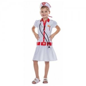 Детский костюм Медсестра (10714), 116 см. RUBIE'S. Цвет: белый