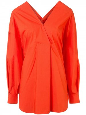 Блузка с запахом Enföld. Цвет: оранжевый