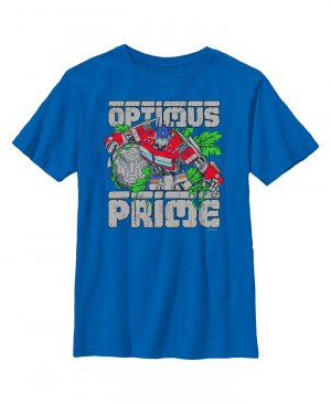 Детская футболка Трансформеры: Восстание зверей Оптимуса Прайма для мальчиков , синий Hasbro