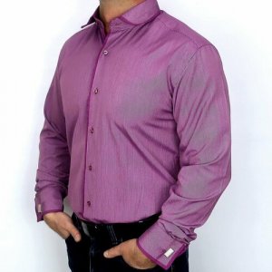 Рубашка , размер M, бордовый Fazzini. Цвет: фиолетовый/бордовый