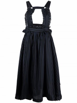 Полосатая юбка-сарафан Comme Des Garçons Noir Kei Ninomiya. Цвет: черный