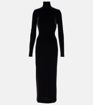 Бархатное платье миди , черный Dolce&Gabbana