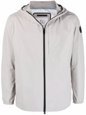 Sleevel-patch hooded jacket Woolrich. Цвет: бежевый