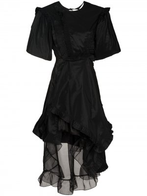 Вечернее платье мини с пышными рукавами Preen By Thornton Bregazzi. Цвет: черный