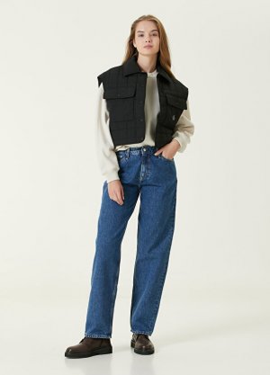Прямые синие джинсовые брюки 90-х годов Calvin Klein. Цвет: синий