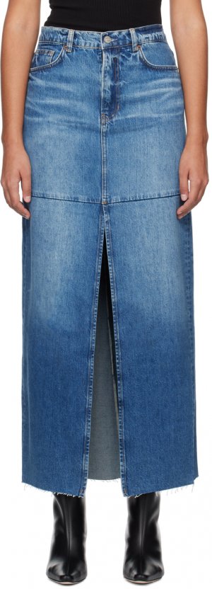 Синяя джинсовая юбка-макси Tazz Reformation