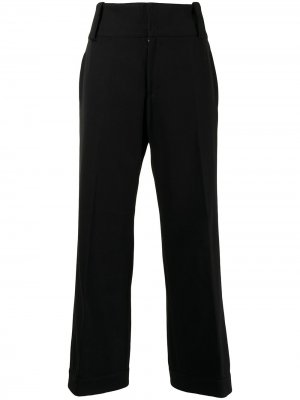 Укороченные брюки строгого кроя Yohji Yamamoto Pre-Owned. Цвет: черный