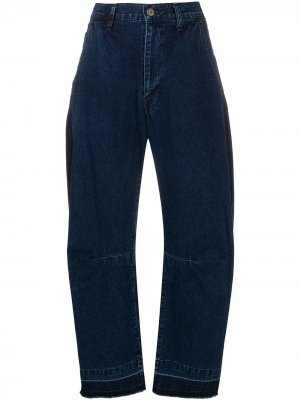 Ys широкие джинсы с завышенной талией Y's. Цвет: синий