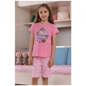 Пижама , размер 98/104, розовый BAYKAR. Цвет: розовый