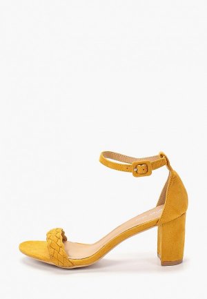Босоножки Style Shoes. Цвет: желтый