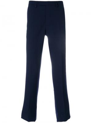 Классические брюки узкого кроя Raf Simons. Цвет: синий