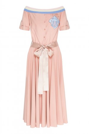 Длинное розовое платье Igor Gulyaev. Цвет: розовый