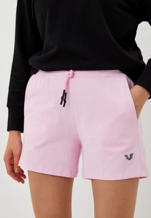 Шорты спортивные Bilcee Womens Print Detailed Shorts. Цвет: розовый