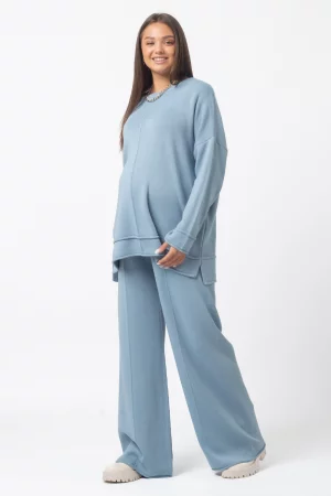 Костюм для беременных женский 11-80924MB голубой L/XL Magica bellezza. Цвет: голубой